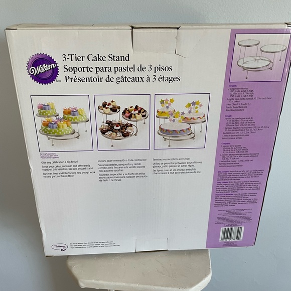 Wilton Kitchen Three 3 Tier Wilton Cake Stand Nib Excellent